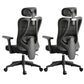 Modern Height Adjustable Office Chair Mesh Black Desk Chair for Office 2 Piece Set Nylon Height-Adjustable Arms Clearhalo 'furn' 'furn_office_chair' 'Furniture' 'Office Chairs' 'Office Furniture' 'office_chair' 7569837