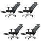 Modern Height Adjustable Office Chair Mesh Black Desk Chair for Office 4 Piece Set Aluminum Height-Adjustable Arms Clearhalo 'furn' 'furn_office_chair' 'Furniture' 'Office Chairs' 'Office Furniture' 'office_chair' 7569842