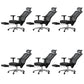Modern Height Adjustable Office Chair Mesh Black Desk Chair for Office 6 Piece Set Aluminum Height-Adjustable Arms Clearhalo 'furn' 'furn_office_chair' 'Furniture' 'Office Chairs' 'Office Furniture' 'office_chair' 7569843