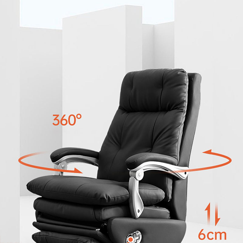 Sedia da ufficio a ruote regolabili in altezza contemporanea.