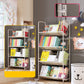 Standard Open Back Bookshelf Metal Metal White Contemporary Bookcase 27.6"L x 11.8"W x 54.7"H Clearhalo 'Bookcases' 'furn' 'furn_bookcases' 'Furniture' 'Office Furniture' 7569877