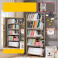 Standard Open Back Bookshelf Metal Metal White Contemporary Bookcase 27.6"L x 11.8"W x 67.7"H Clearhalo 'Bookcases' 'furn' 'furn_bookcases' 'Furniture' 'Office Furniture' 7569879