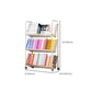 Standard Open Back Bookshelf Metal Metal White Contemporary Bookcase Clearhalo 'Bookcases' 'furn' 'furn_bookcases' 'Furniture' 'Office Furniture' 7569890