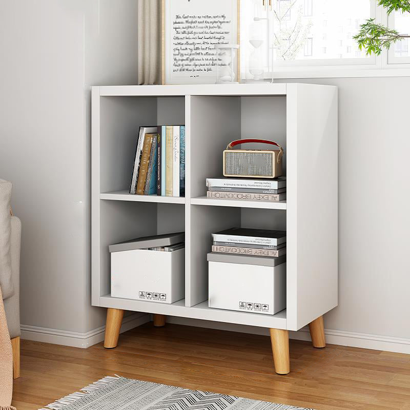 Standard Contemporary Bookcase Engineered Wood Closed Back Bookshelf 23.6"L x 11.8"W x 28.3"H White Clearhalo 'Bookcases' 'furn' 'furn_bookcases' 'Furniture' 'Office Furniture' 7569911