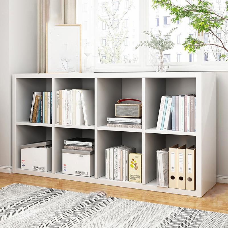 Standard Contemporary Bookcase Engineered Wood Closed Back Bookshelf 47.2"L x 11.8"W x 23.6"H White Clearhalo 'Bookcases' 'furn' 'furn_bookcases' 'Furniture' 'Office Furniture' 7569924