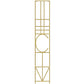 Glam Open Back Bookcase Standard Metal Bookshelf with Shelves 11.8"L x 11.8"W x 70.9"H Rose Gold Clearhalo 'Bookcases' 'furn' 'furn_bookcases' 'Furniture' 'Office Furniture' 7569967