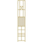 Glam Open Back Bookcase Standard Metal Bookshelf with Shelves 11.8"L x 11.8"W x 70.9"H Dark Gold Clearhalo 'Bookcases' 'furn' 'furn_bookcases' 'Furniture' 'Office Furniture' 7569973