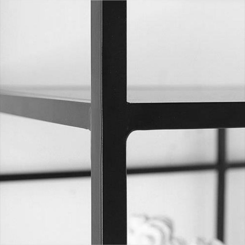 Glam Open Back Bookcase Standard Metal Bookshelf with Shelves Clearhalo 'Bookcases' 'furn' 'furn_bookcases' 'Furniture' 'Office Furniture' 7569974
