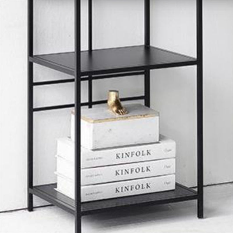 Glam Open Back Bookcase Standard Metal Bookshelf with Shelves Clearhalo 'Bookcases' 'furn' 'furn_bookcases' 'Furniture' 'Office Furniture' 7569977
