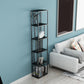 Glam Open Back Bookcase Standard Metal Bookshelf with Shelves Clearhalo 'Bookcases' 'furn' 'furn_bookcases' 'Furniture' 'Office Furniture' 7569979