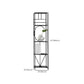 Glam Open Back Bookcase Standard Metal Bookshelf with Shelves Clearhalo 'Bookcases' 'furn' 'furn_bookcases' 'Furniture' 'Office Furniture' 7569984