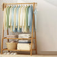 Contemporary Coat Rack Free Standing Storage Shelves Wooden Coat Rack for Living Room
