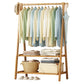 Contemporary Coat Rack Free Standing Storage Shelves Wooden Coat Rack for Living Room
