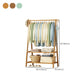 Contemporary Coat Rack Free Standing Storage Shelves Wooden Coat Rack for Living Room