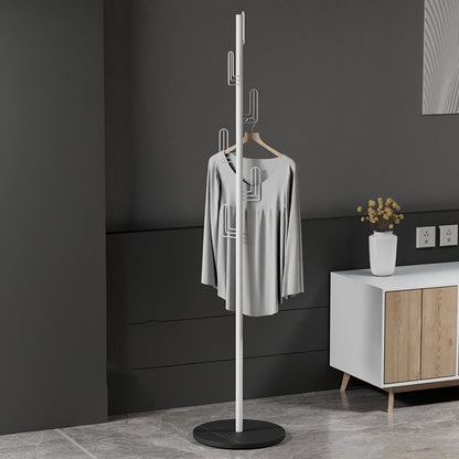 Modern Clothes Hanger Free Standing Coat Rack with Round Bottom