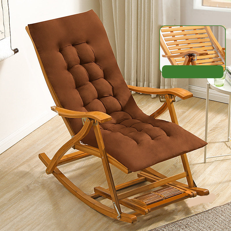 Leisure Balcony Folding Lazy Sofa Chair Chinese Chaise Rocking Chair Natural Upholstered Clearhalo 'Chairs & Seating' 'furn' 'furn_rocking_chairs' 'Furniture' 'Living Room Furniture' 'Rocking Chairs' 'rocking_chairs' 7570146