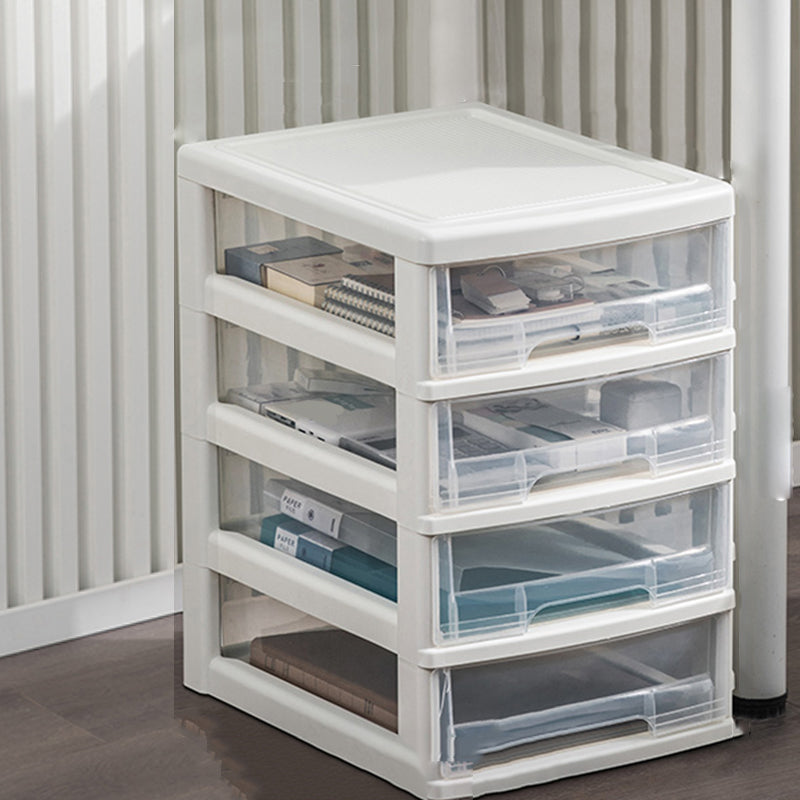 Transparent Filing Cabinet Modern Plastic Drawers Cabinet for Office