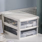 Transparent Filing Cabinet Modern Plastic Drawers Cabinet for Office