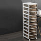 Transparent Filing Cabinet Modern Plastic Drawers Cabinet for Office