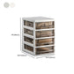Transparent Filing Cabinet Modern Plastic Drawers Cabinet for Office
