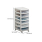 Transparent Filing Cabinet Modern Plastic Drawers Cabinet for Office