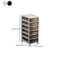 Transparent Filing Cabinet Modern Plastic Drawers Cabinet for Office