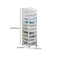 Transparent Filing Cabinet Modern Plastic Drawers Cabinet for Office