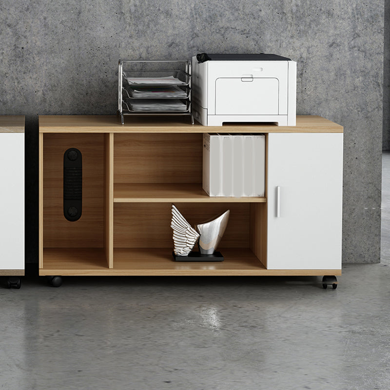 北欧ファイリングキャビネット木製フレームストレージラテラルファイルキャビネット