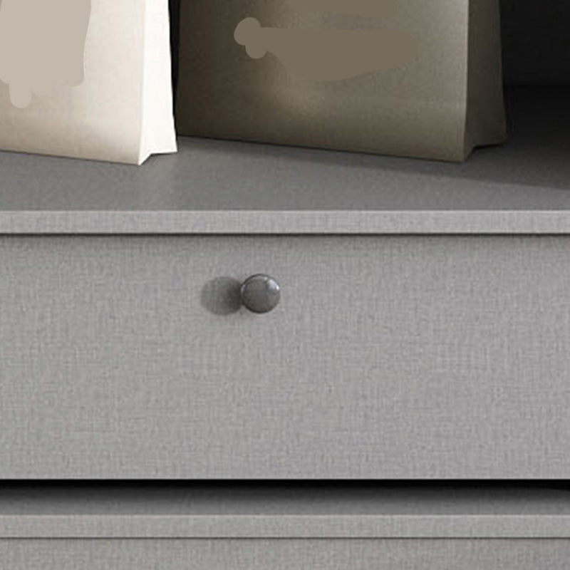 Dormitorio Gabinete de vestuario de madera Armario moderno con suaves puertas cerradas