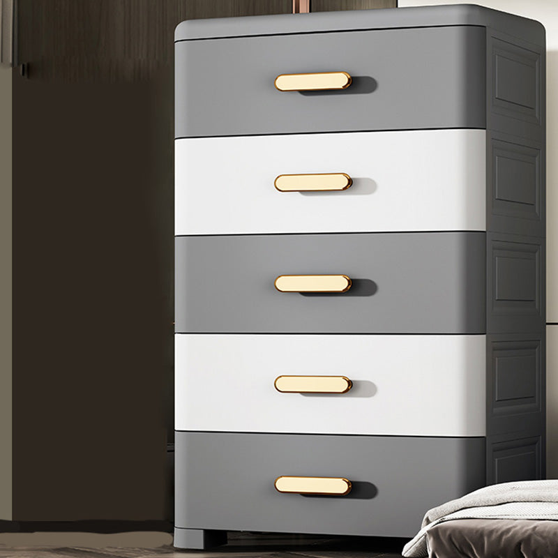 Rectangular Plastic Wardrobe Teen Style Bedroom Storage Cabinet