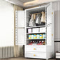 Rectangular Plastic Wardrobe Teen Style Bedroom Wardrobe Closet