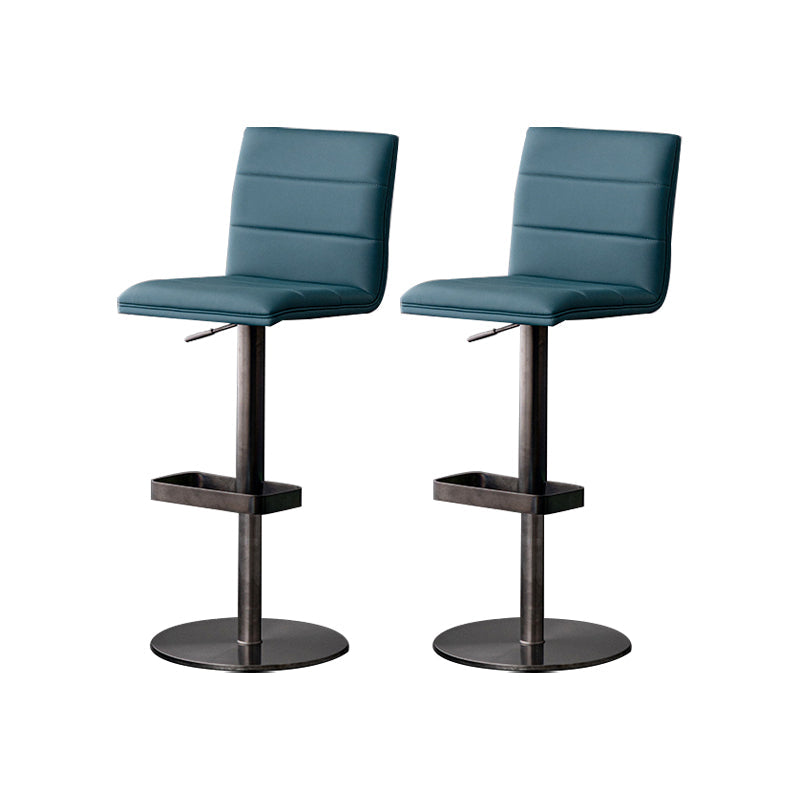 Armless Counter Height Stools with Footrest Modern Counter Stool