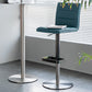 Armless Counter Height Stools with Footrest Modern Counter Stool