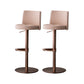 Armless Counter Height Stools with Footrest Modern Counter Stool