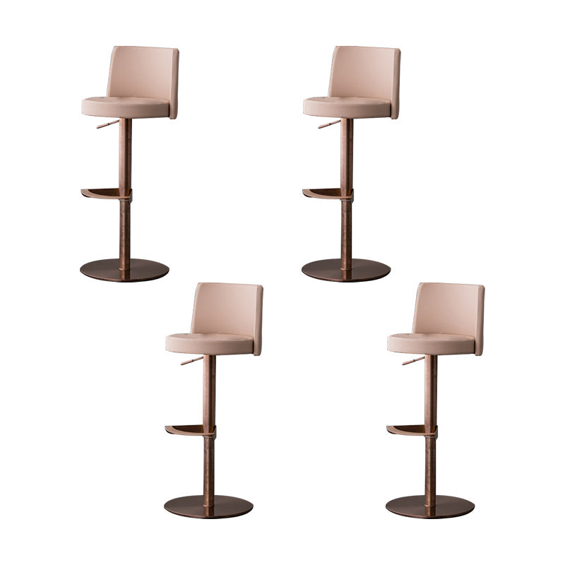 Armless Counter Height Stools with Footrest Modern Counter Stool