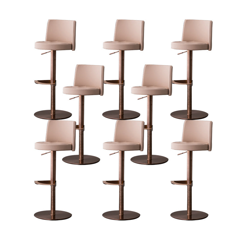 Armless Counter Height Stools with Footrest Modern Counter Stool