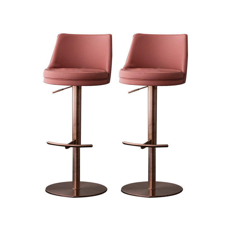 Armless Counter Height Stools with Footrest Modern Counter Stool