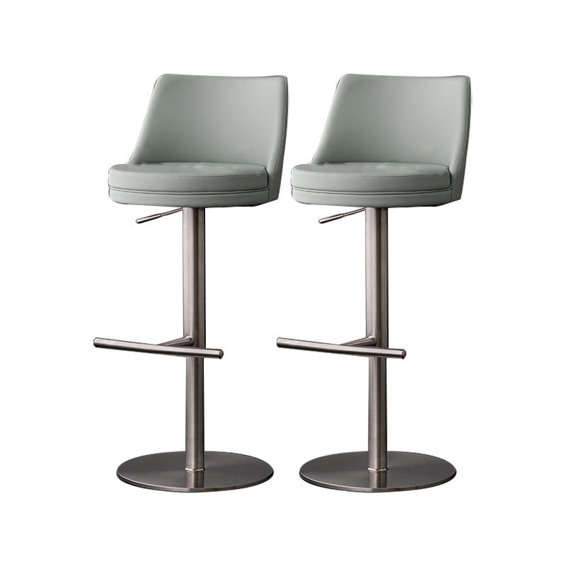 Armless Counter Height Stools with Footrest Modern Counter Stool