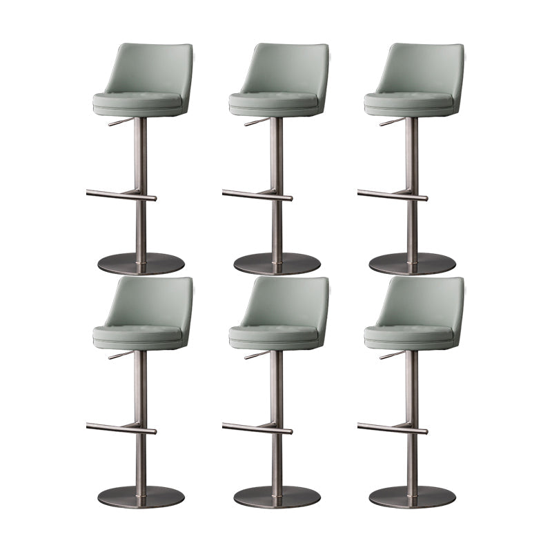 Armless Counter Height Stools with Footrest Modern Counter Stool