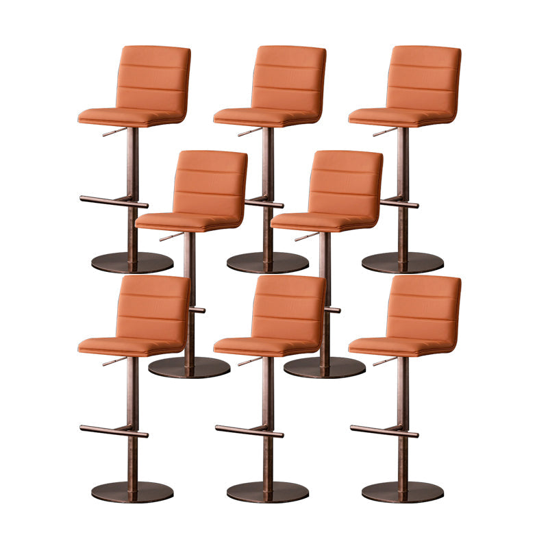 Armless Counter Height Stools with Footrest Modern Counter Stool