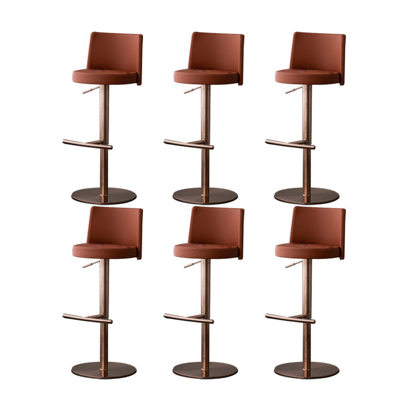 Armless Counter Height Stools with Footrest Modern Counter Stool