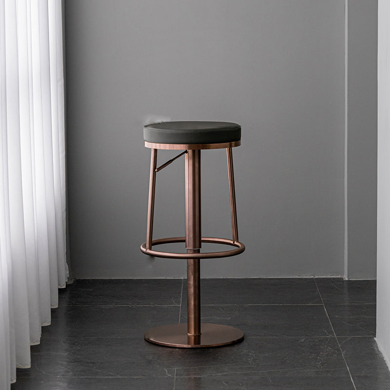 Armless Counter Height Stools with Footrest Modern Counter Stool