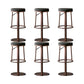 Armless Counter Height Stools with Footrest Modern Counter Stool