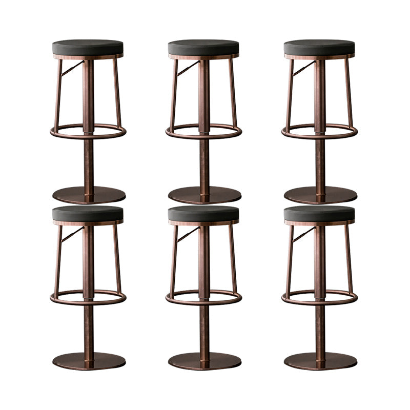 Armless Counter Height Stools with Footrest Modern Counter Stool