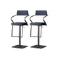 Armless Counter Height Stools with Footrest Modern Counter Stool