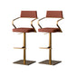 Armless Counter Height Stools with Footrest Modern Counter Stool