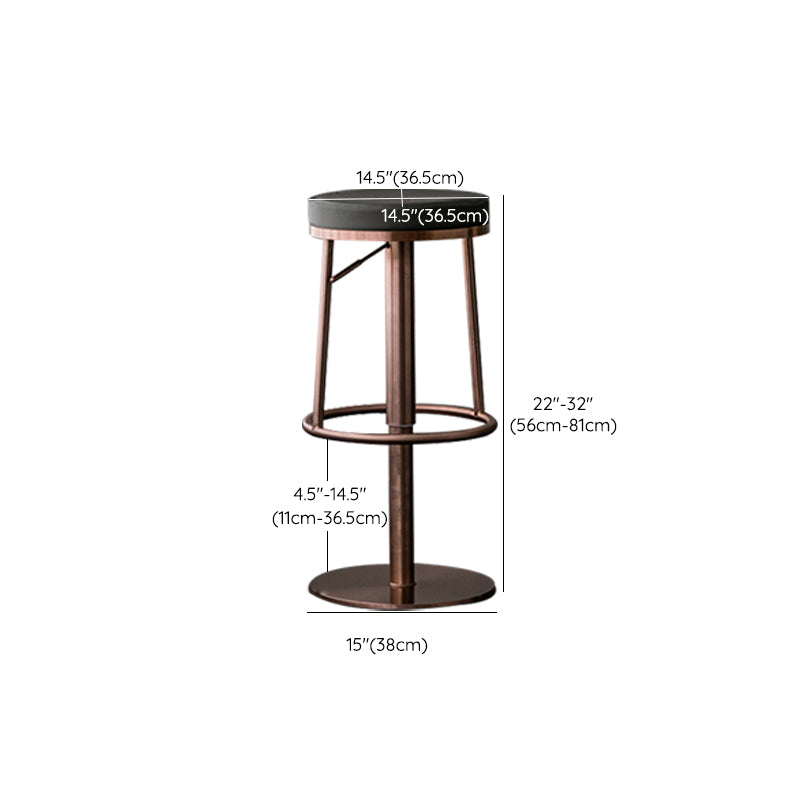 Armless Counter Height Stools with Footrest Modern Counter Stool