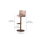 Armless Counter Height Stools with Footrest Modern Counter Stool