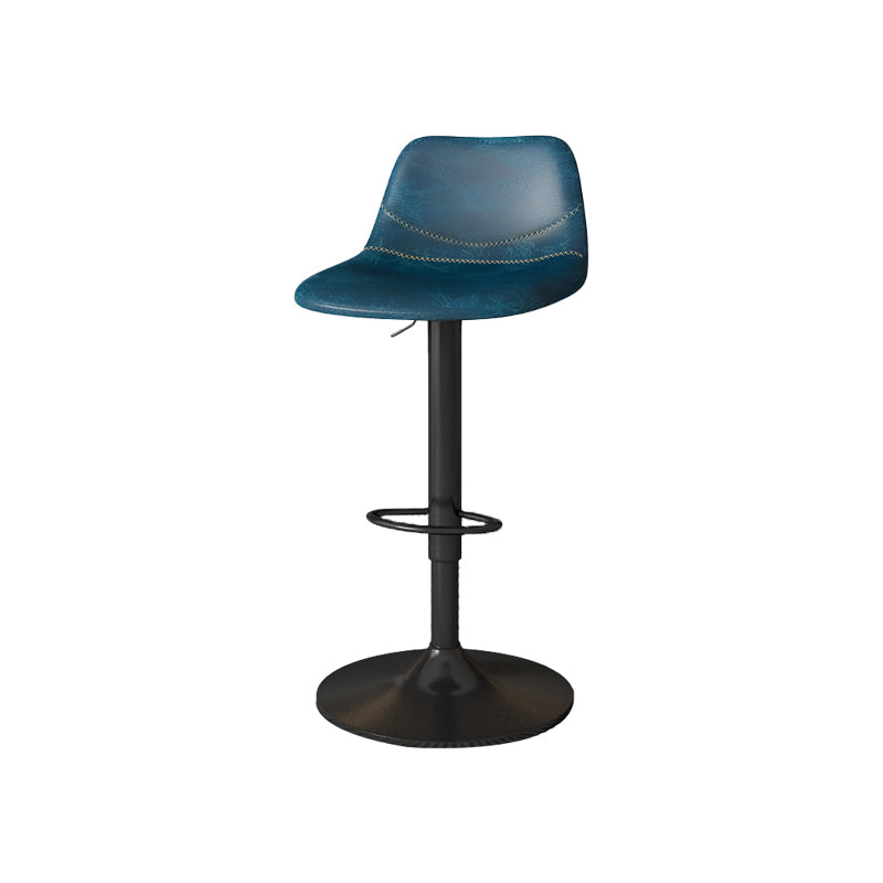 Zeitgenössische verstellbare Höhe drehbar armloser Stuhl mit Metallbasis