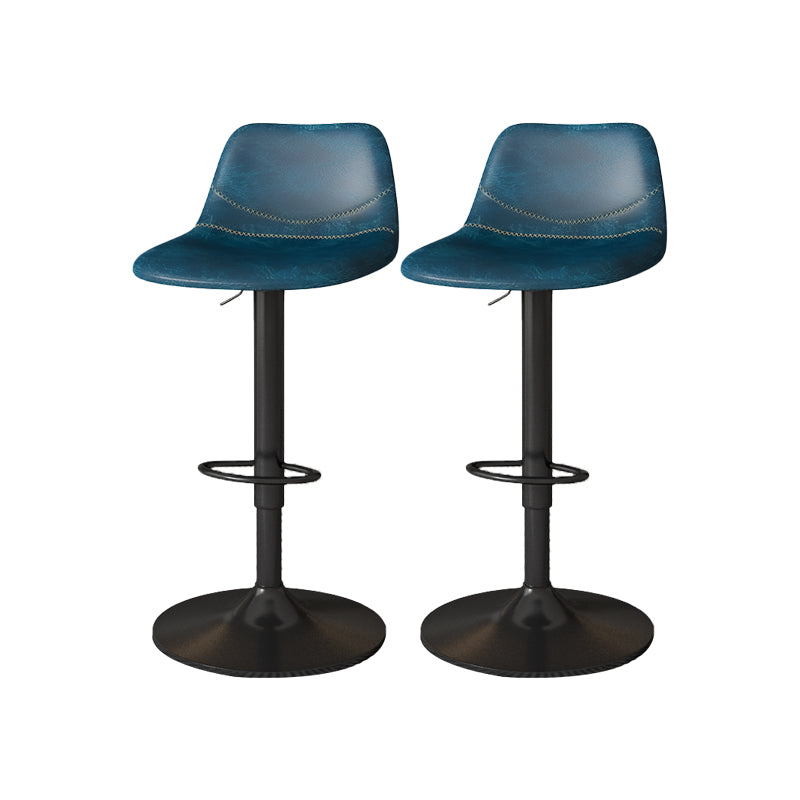 Zeitgenössische verstellbare Höhe drehbar armloser Stuhl mit Metallbasis